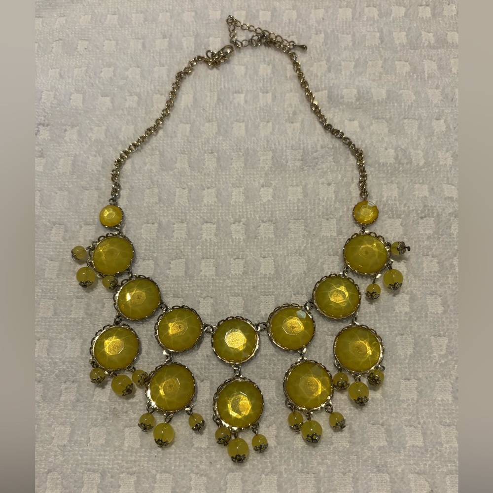 Yellow Statement Necklace